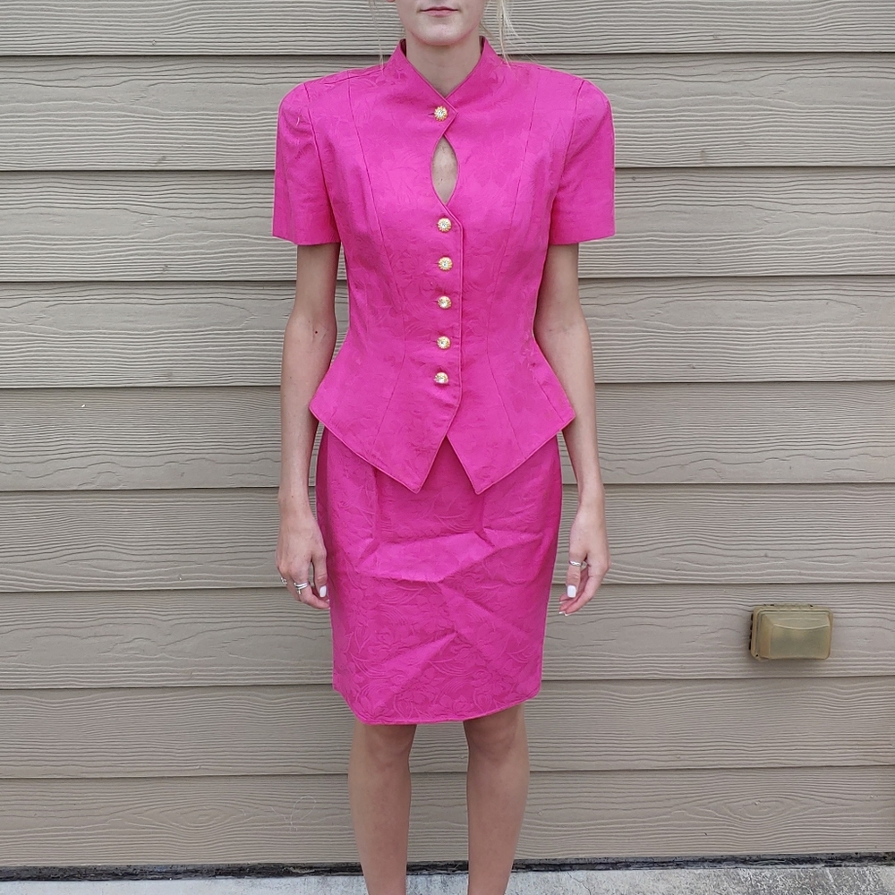 A.J. Bari Pink Dress Suit Size 2